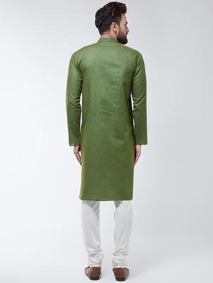 green kurta pyjama set - 16480009 - Standard Image - 3