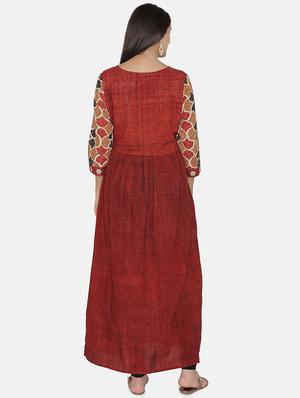 gota work a-line kurta - 16482696 - Standard Image - 3