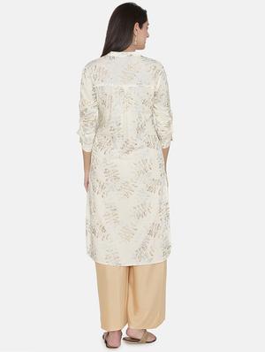 printed straight kurta - 16482698 - Standard Image - 3