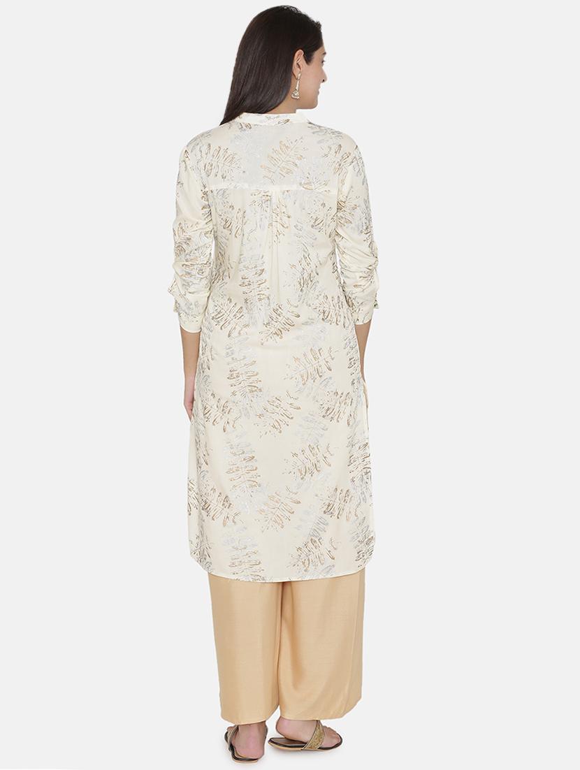 printed straight kurta - 16482698 - Zoom Image - 3
