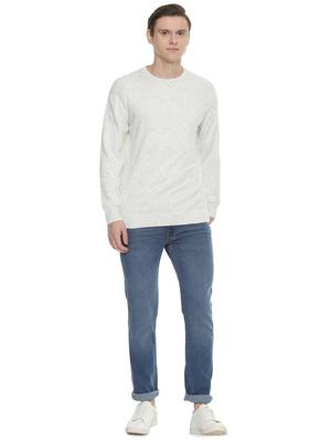 white melange pullover - 16482781 - Standard Image - 3