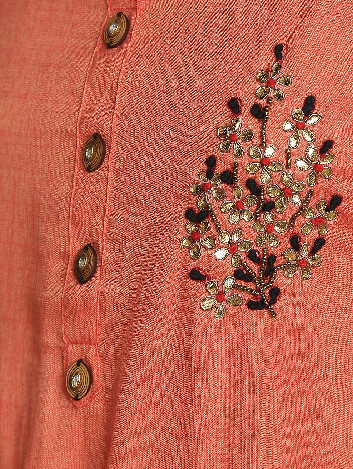 embellished kurta palazzo set - 16483194 - Zoom Image - 6