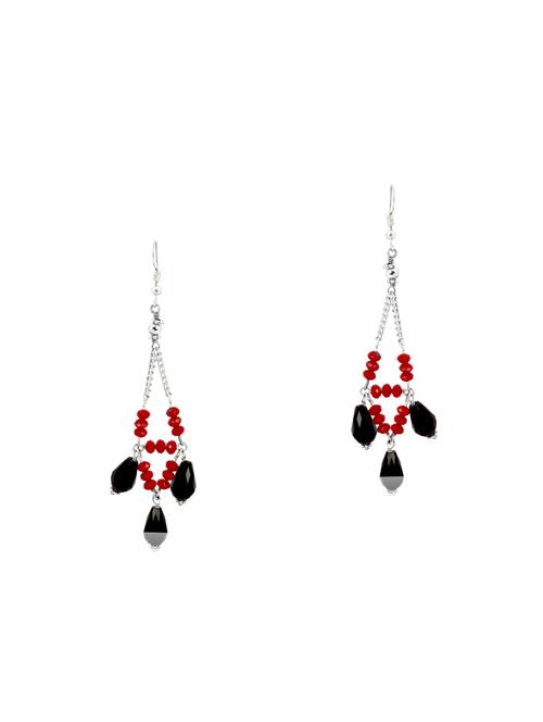 black metal chandellier earring - 16483301 - Very Small Image - 1