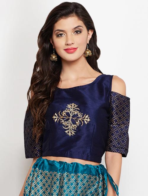 embroidered printed blouse - 16483347 - Very Small Image - 1
