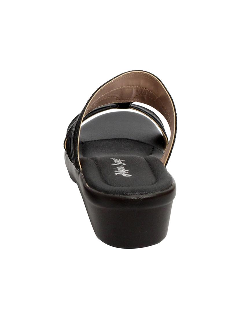 black slip on sandals - 16483750 - Zoom Image - 3