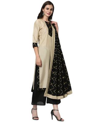 solid kurta palazzo with dupatta suit set - 16483923 - Standard Image - 3