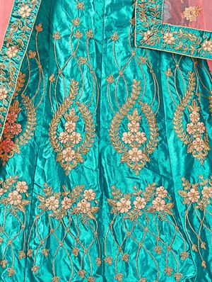 embroidered flared lehenga - 16484108 - Standard Image - 3
