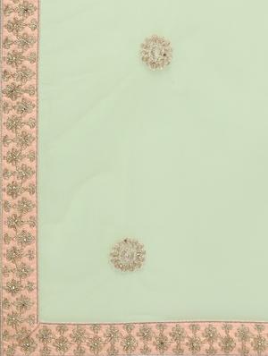 embroidered a-line lehenga - 16484174 - Standard Image - 6