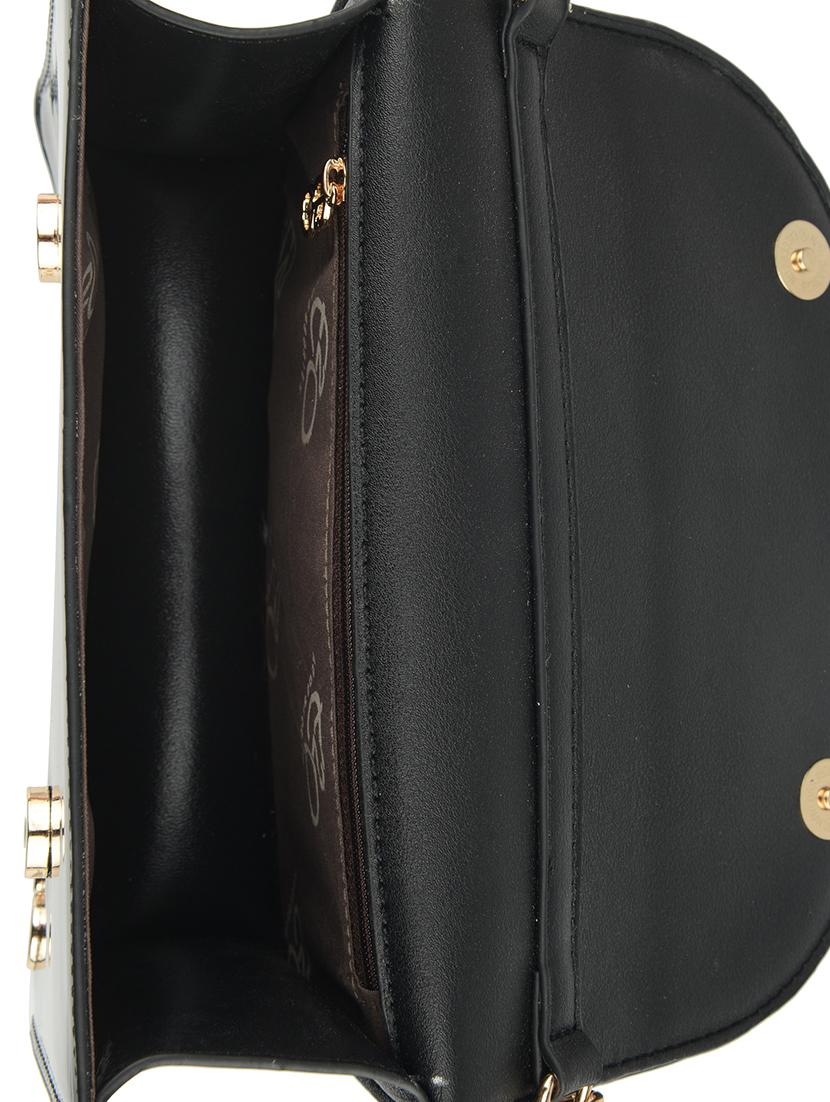 black leatherette (pu) regular sling bag - 16484516 - Zoom Image - 3