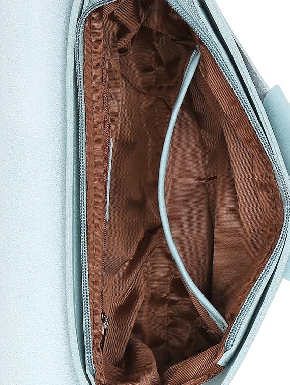 blue leatherette (pu) regular sling bag - 16484834 - Zoom Image - 3