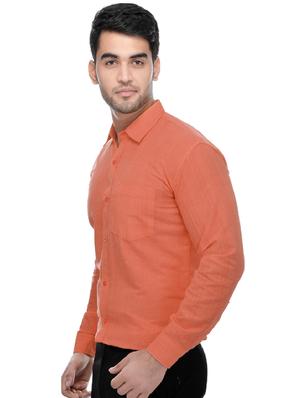 yellow and orange khadi combo shirts - 16486763 - Standard Image - 6