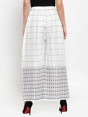 high rise checkered palazzo - 16488003 - Standard Image - 3