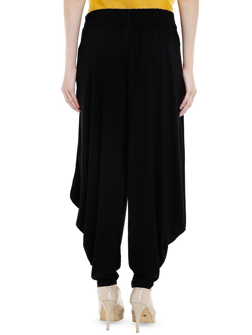 black viscose dhoti salwar salwars - 16489151 - Zoom Image - 3