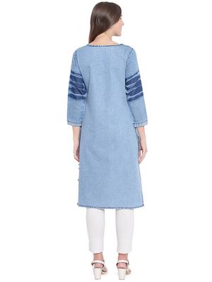 pintucks straight kurta - 16489741 - Standard Image - 3
