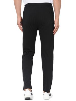 black printed full length track pant - 16489906 - Standard Image - 3