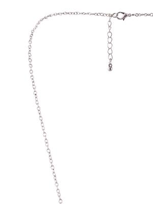 silver metal statement necklace - 16491010 - Standard Image - 3