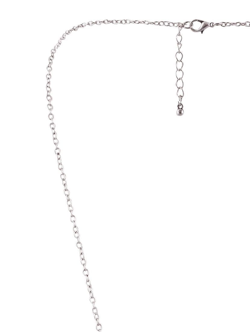 silver metal statement necklace - 16491010 - Zoom Image - 3