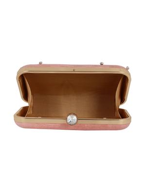 pink faux silk box clutch - 16491041 - Standard Image - 3