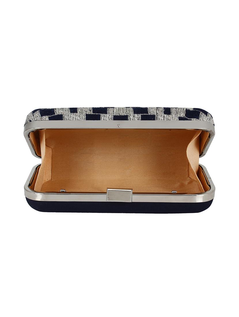 blue cotton box clutch - 16491048 - Zoom Image - 3