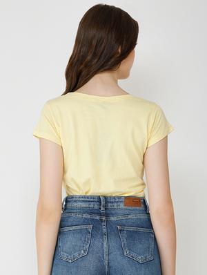 round neck solid tee - 16491221 - Standard Image - 3