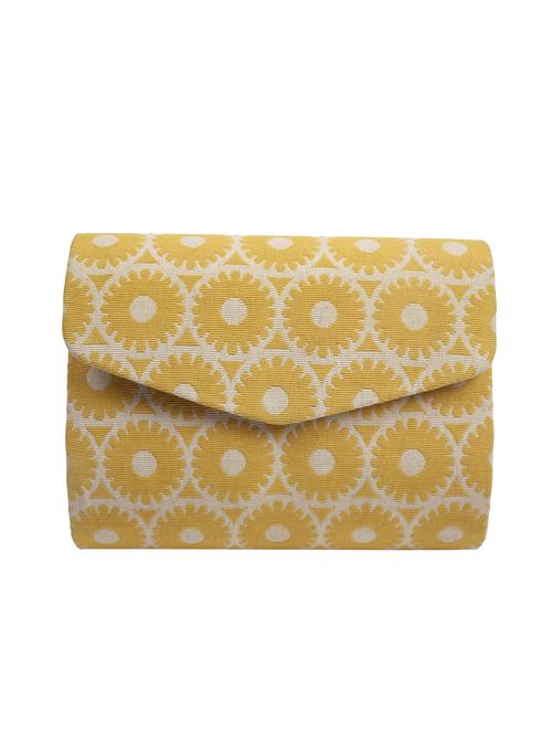 yellow cotton regular clutch - 16492776 - Standard Image - 1
