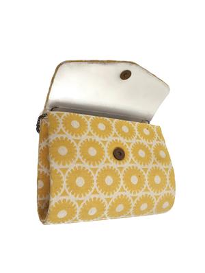 yellow cotton regular clutch - 16492776 - Standard Image - 3