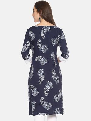 paisley layered kurta - 16493021 - Standard Image - 3