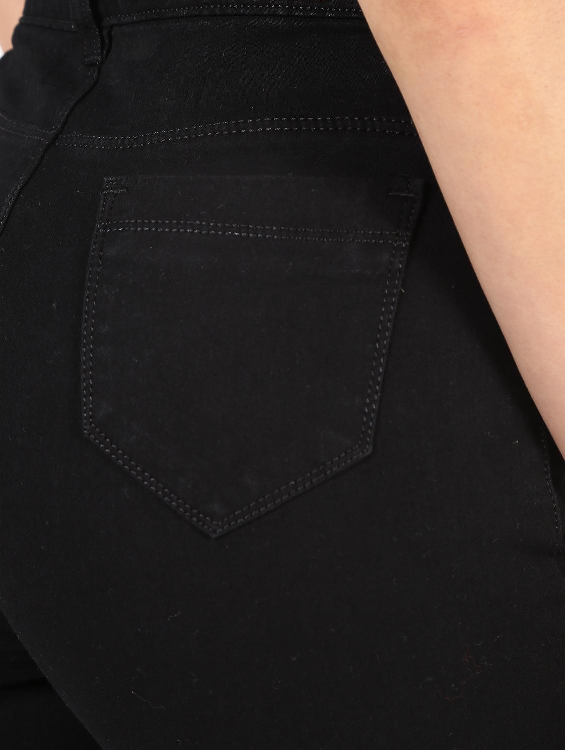 high rise frayed hem jeans - 16493062 - Zoom Image - 6