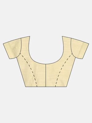 bordered woven saree with blouse - 16493243 - Standard Image - 3