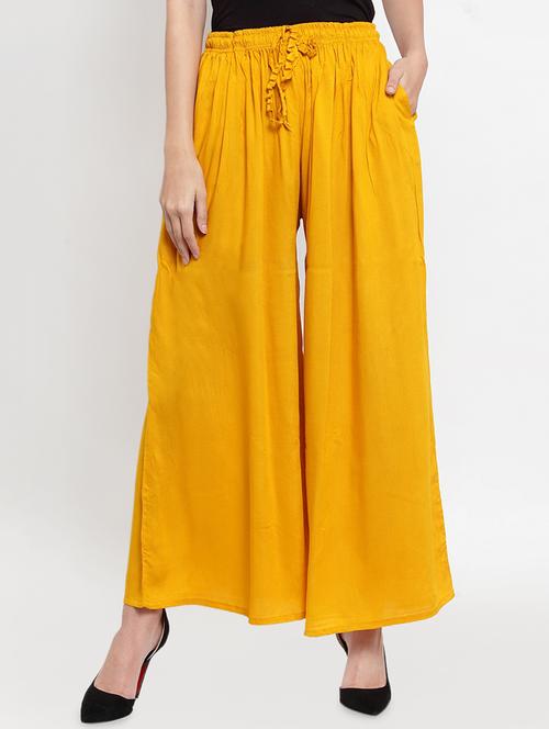mustard rayon sharara - 16493464 - Standard Image - 1