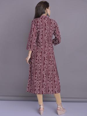 bandhani straight kurta - 16494161 - Standard Image - 3