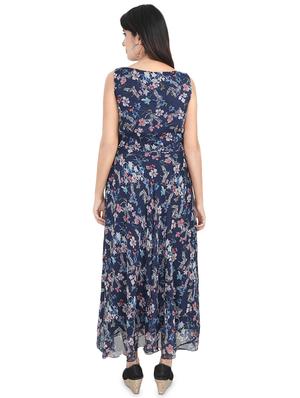 boat neck floral maxi dress - 16494423 - Standard Image - 3