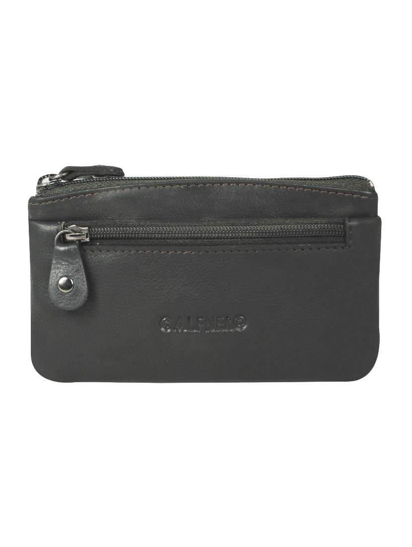 black leather regular pouch