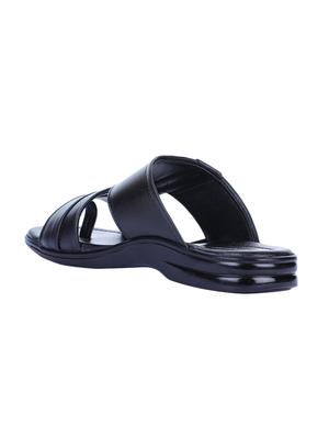 liberty black leather slip on sandals - 16495236 - Standard Image - 3