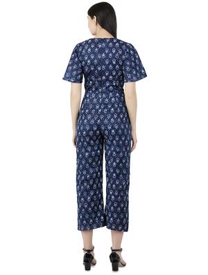 block print full leg jumpsuit - 16495296 - Standard Image - 3