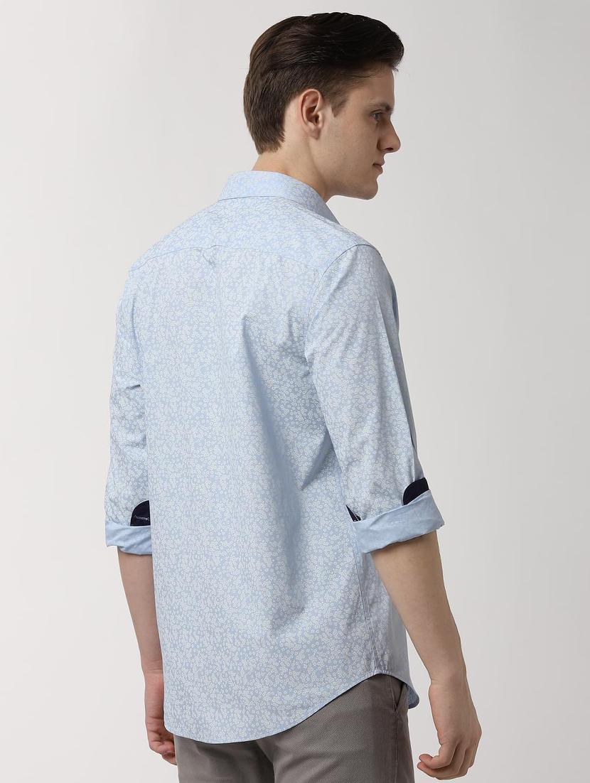 blue printed casual shirt - 16496000 - Zoom Image - 3