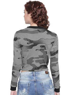 choker neck camouflage tee - 16498745 - Standard Image - 3
