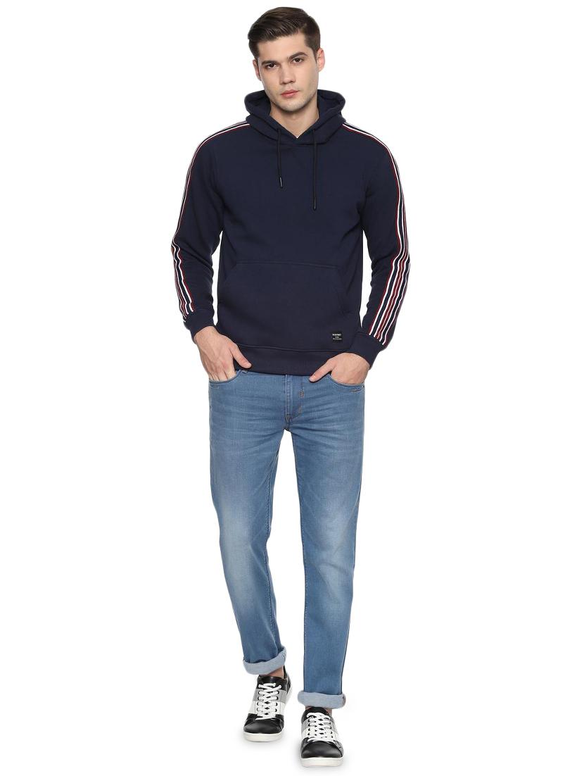 navy blue taped sweatshirt - 16499028 - Zoom Image - 3
