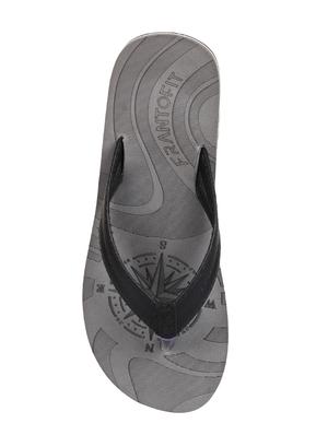 frantofit grey leatherette toe separator flip flops - 16499862 - Standard Image - 3