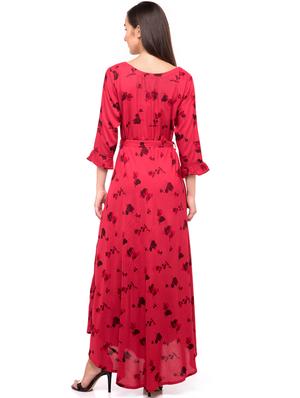 tie front flared maxi dress - 16501076 - Standard Image - 3
