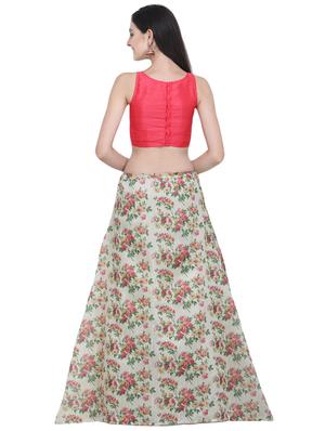 floral flared lehenga - 16503812 - Standard Image - 3