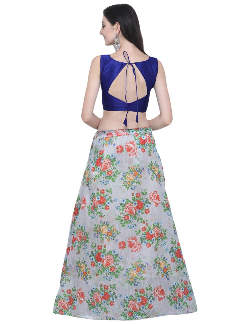 floral flared lehenga - 16503819 - Zoom Image - 3