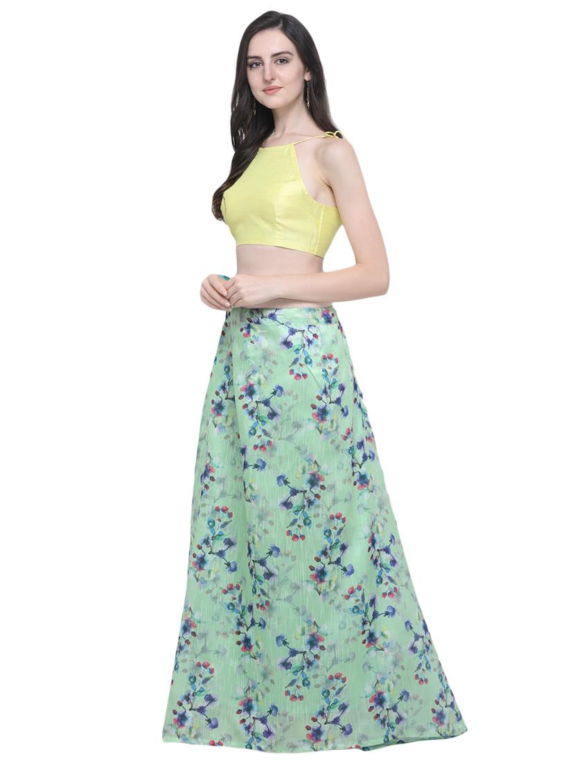 floral flared lehenga - 16503822 - Zoom Image - 3