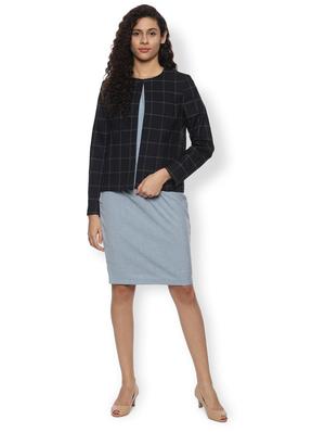 long sleeved checkered blazer - 16504161 - Standard Image - 3