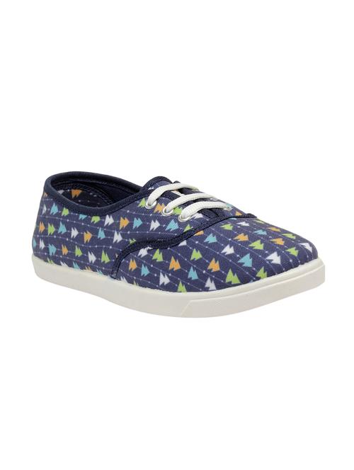 blue canvas slip on casual shoes - 16504734 - Standard Image - 1