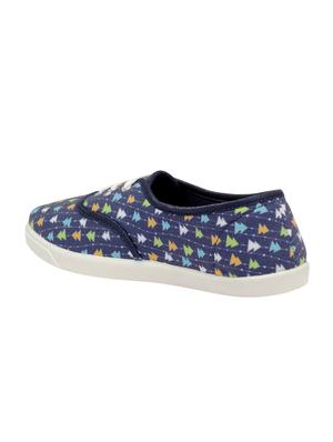 blue canvas slip on casual shoes - 16504734 - Standard Image - 3