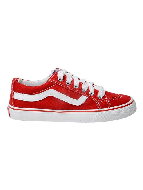red lace-up sneakers - 16504931 - Standard Image - 1