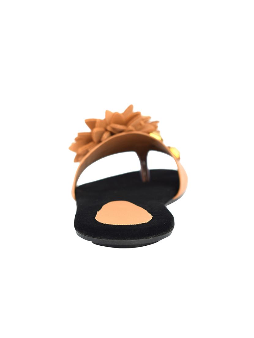 brown slip on sandals - 16505053 - Zoom Image - 3