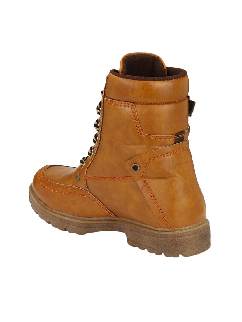 big fox tan leatherette high ankle boots - 16505499 - Zoom Image - 3