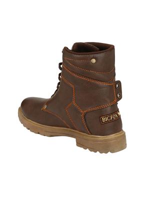 big fox brown leatherette high ankle boots - 16505500 - Standard Image - 3
